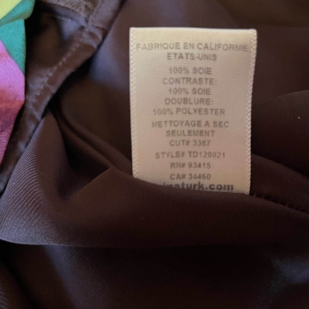 Trina Turk silk dress. Wow!   Perfect for bridal shower, wedding, date night - Picture 5 of 6